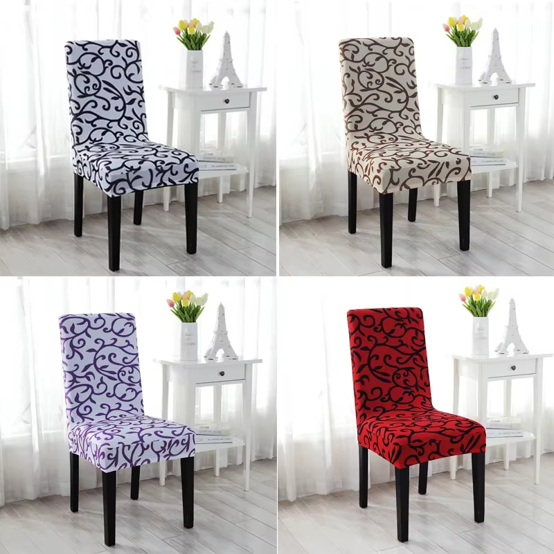 Housse de chaise en tissu pour chaises de salle à manger