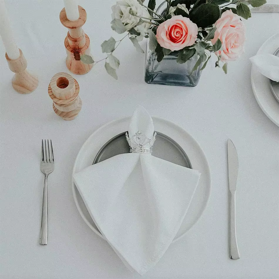 Anneau de serviette couronne 6 pièces