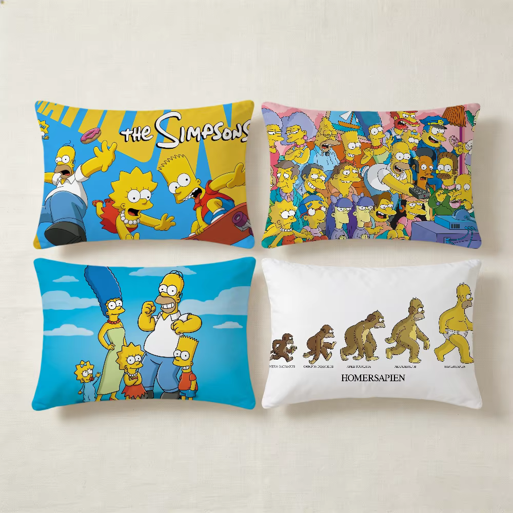 Housse de coussin de dessin animé mignonne S-SimpsonS-ES-s Produit phare Canapé de salon