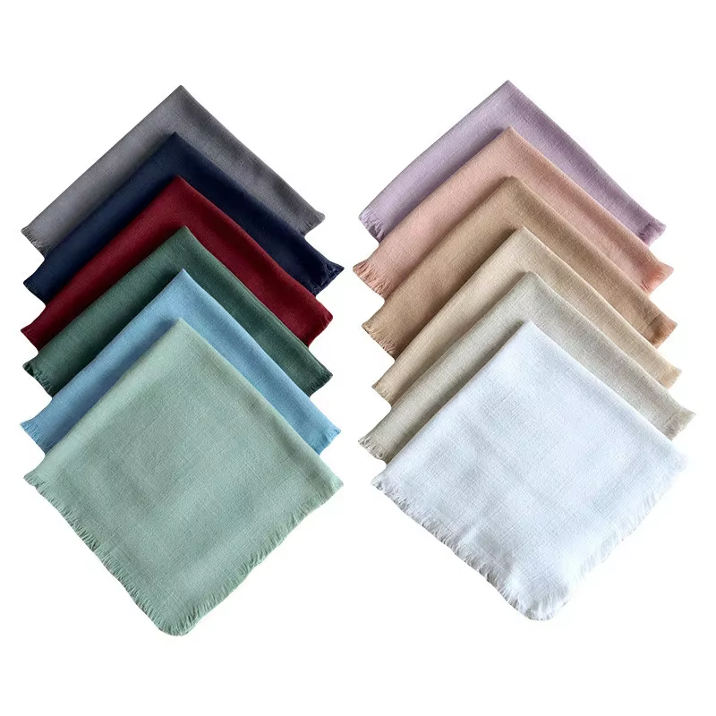 Serviette occidentale en coton et lin