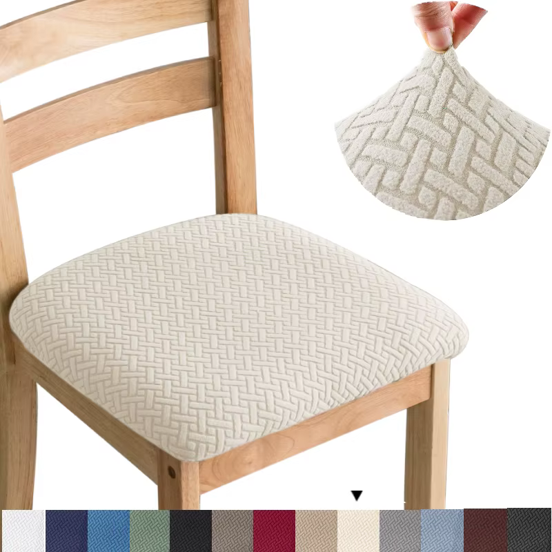 Housses de siège de chaise de salle à manger en Jacquard extensible et Durable
