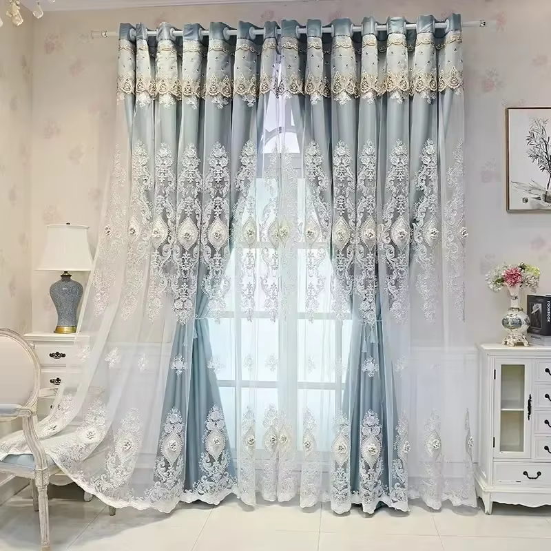 Rideaux Double couche pour salon
