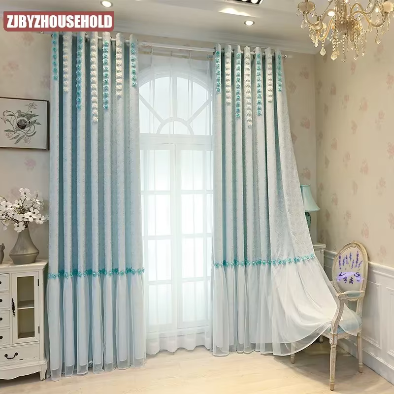 Rideaux simples de Style coréen pour salon