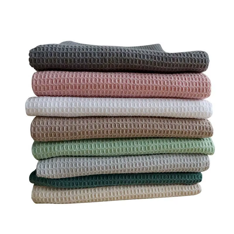 Serviettes de table en coton gaufré