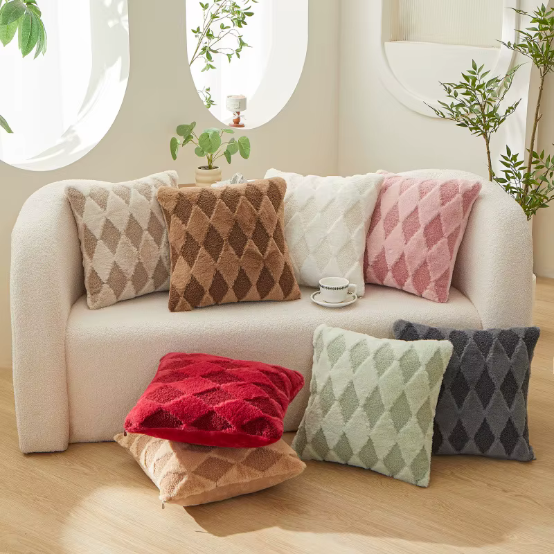 Housse de coussin décorative style luxe