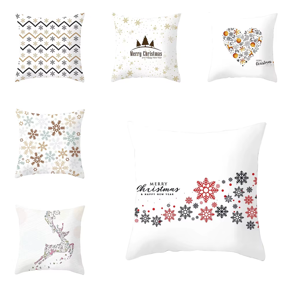 Juste de coussin de dessin animé de Noël