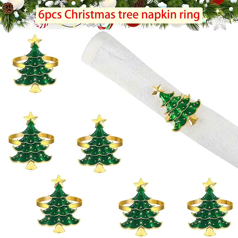 Anneaux de serviette de noël