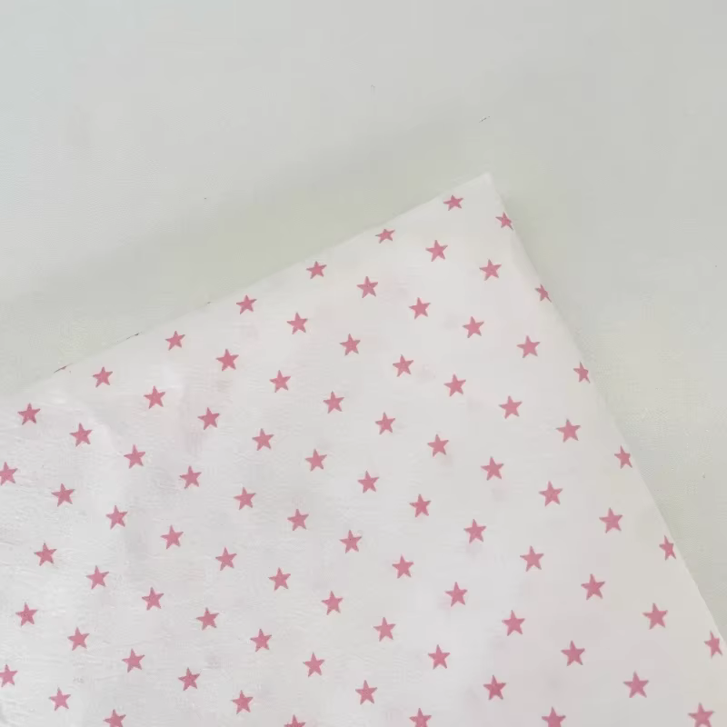 Tissu de rideaux froissé mignon pour la maison