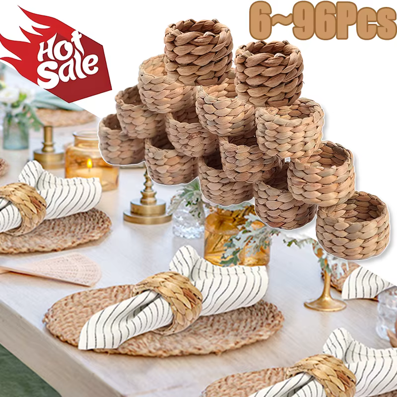Anneau de serviette tissé à la main