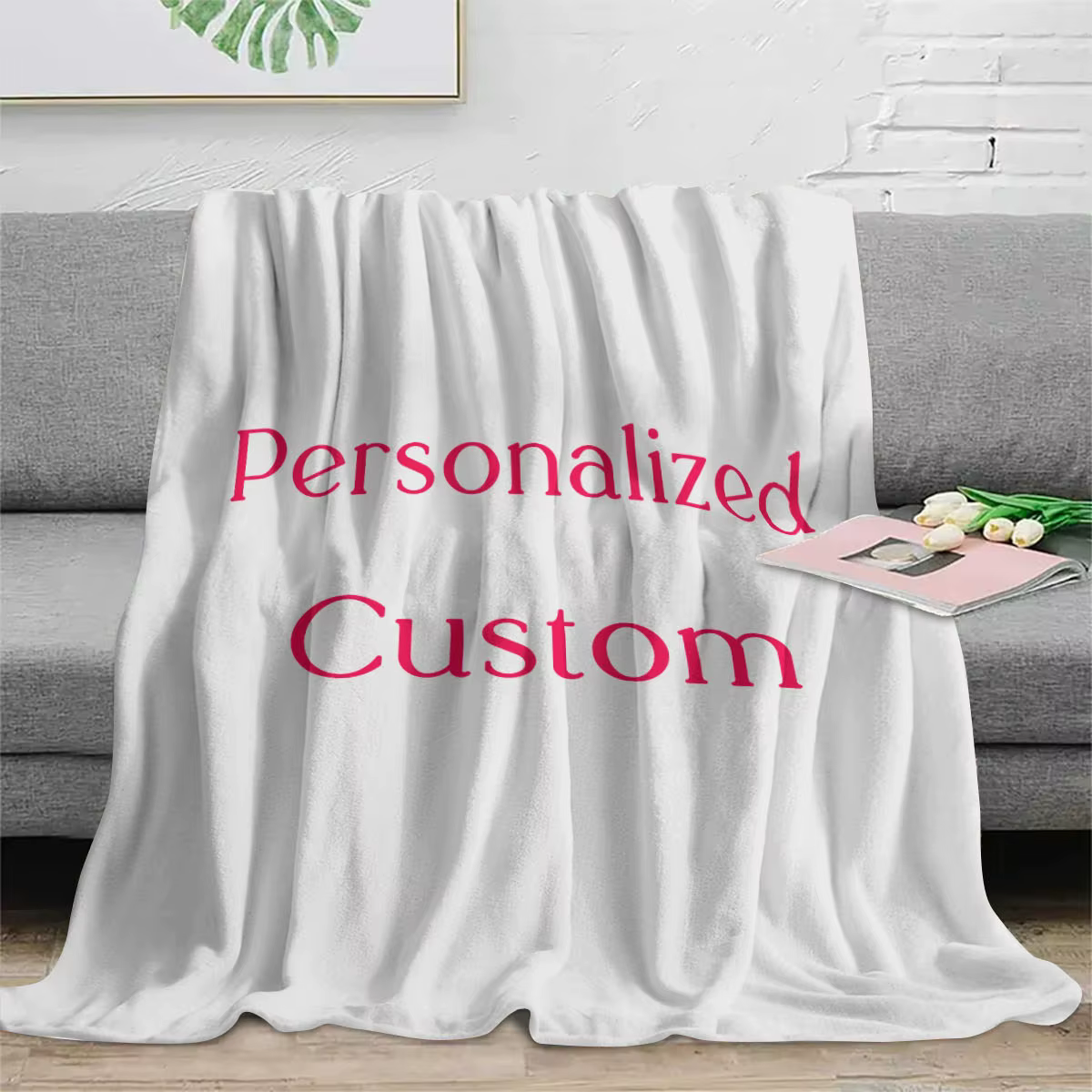 Couverture personnalisée avec photo – Cadeau unique pour petit ami