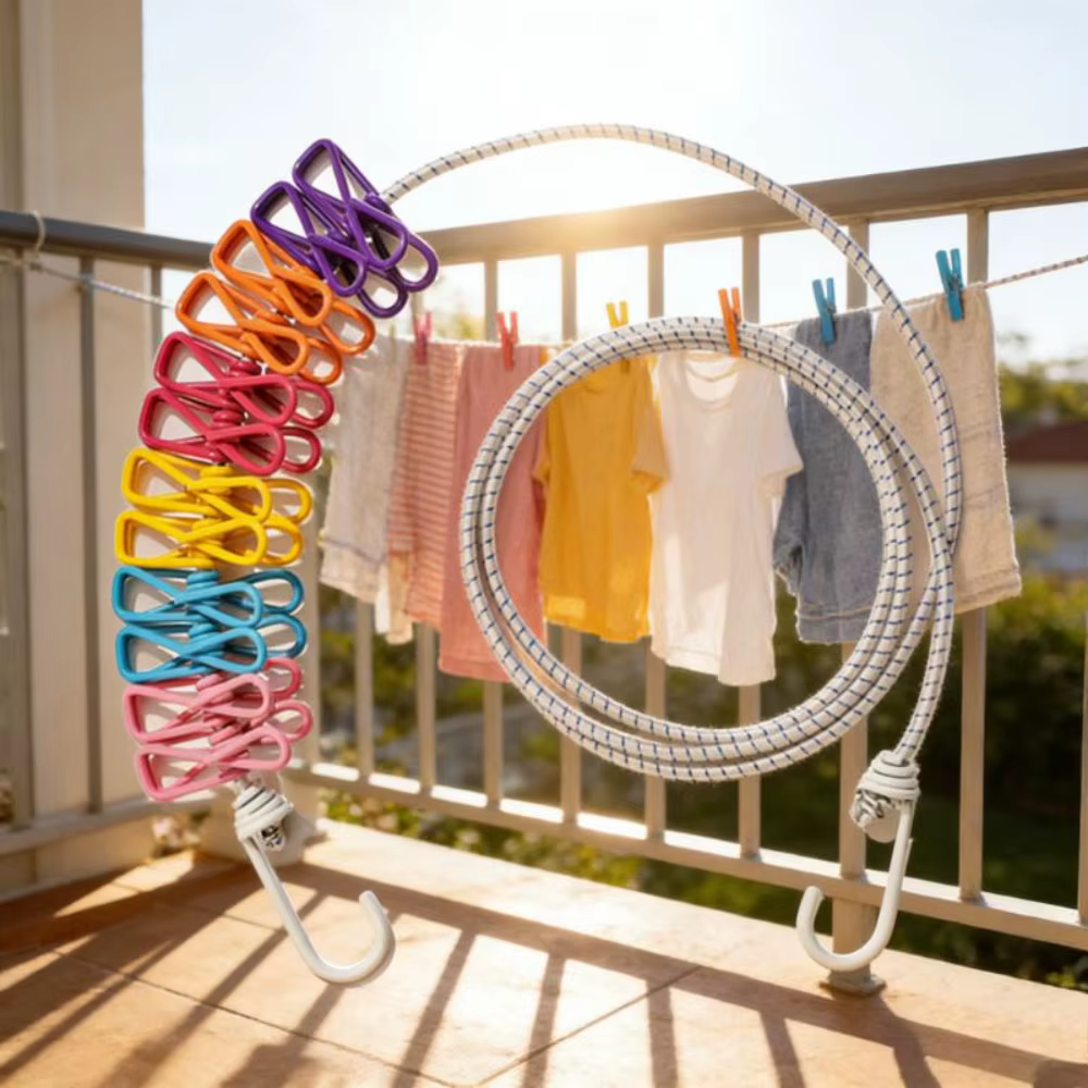 Corde à linge rétractable de 1