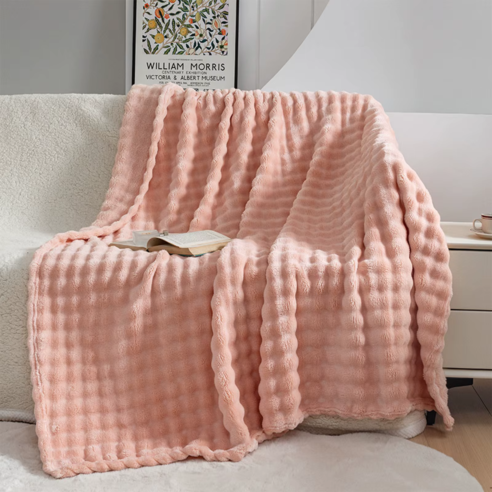 Couverture en fausse fourrure