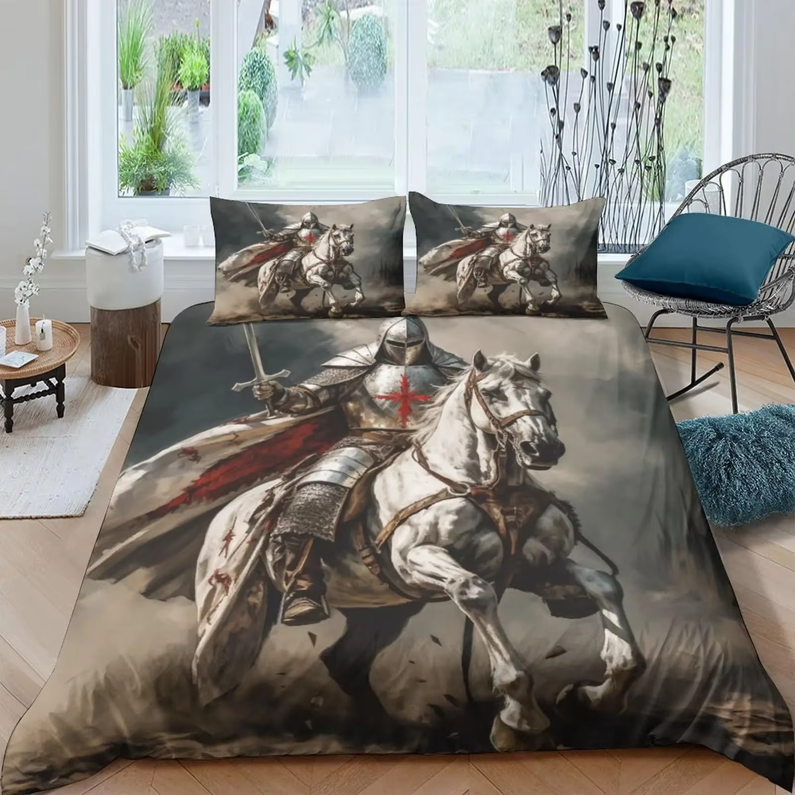 Ensemble de housse de couette médiévale
