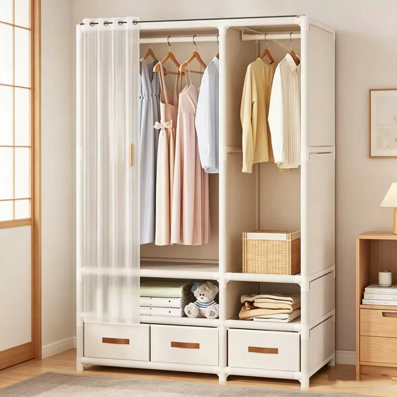 Armoire Pliable Durable Anti-Poussière Grande Capacité