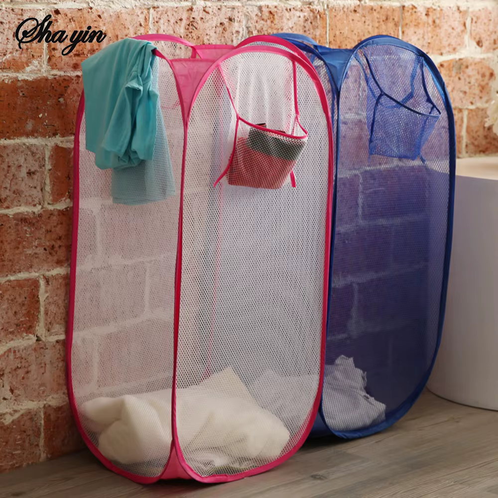 Panier à linge respirant en maille