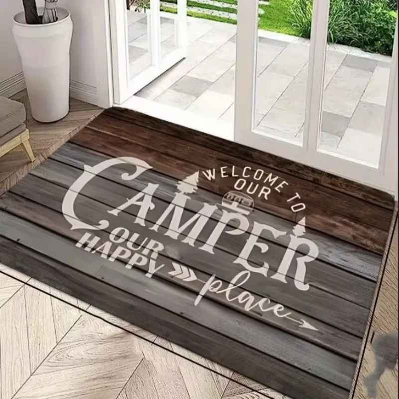 Tapis de bienvenue sur le thème du camping VIKAMA