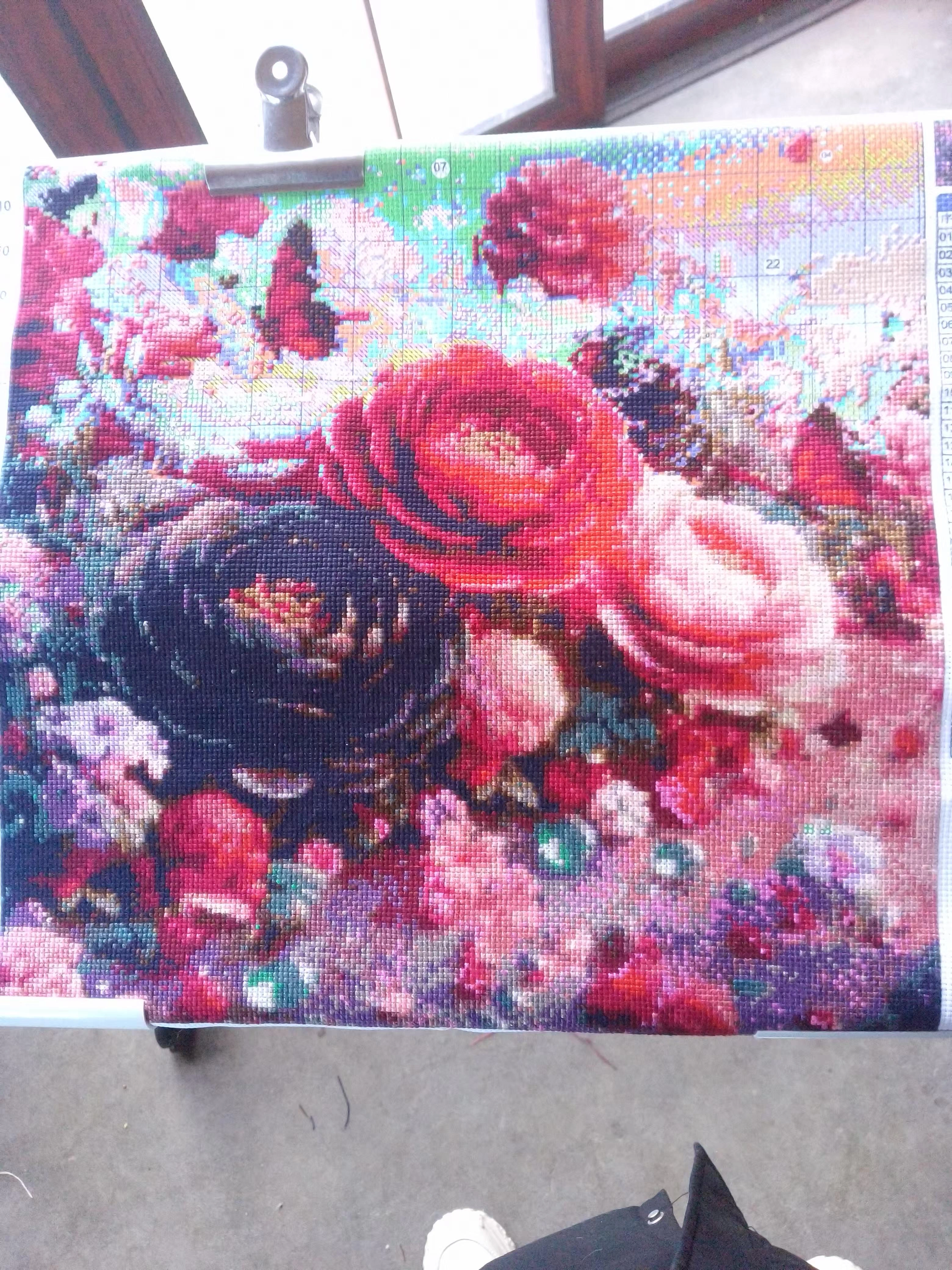 Coussin de Canapé en Point de Croix Fait à la Main