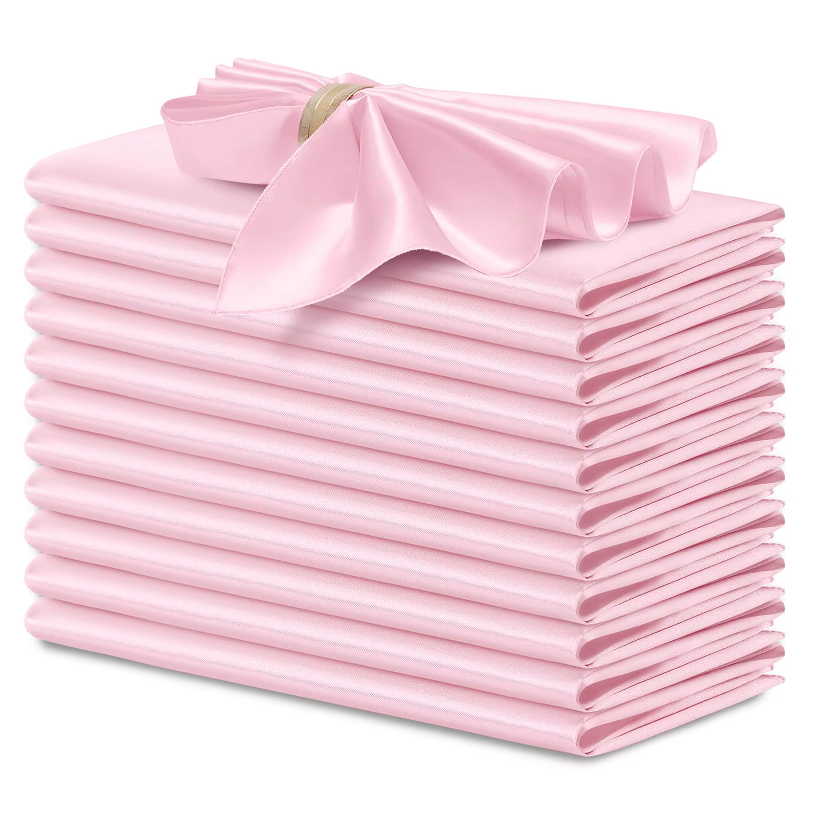 Serviettes de Table en Satin rose