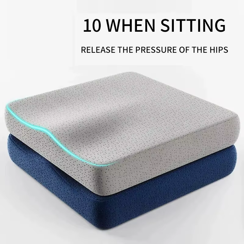 Coussin de bureau ergonomique en coton à mémoire de forme