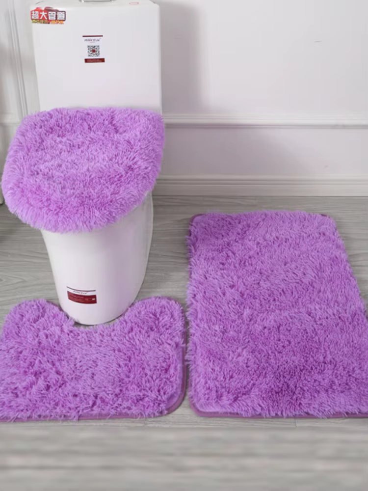 Ensemble de 3 tapis de bain doux et moelleux