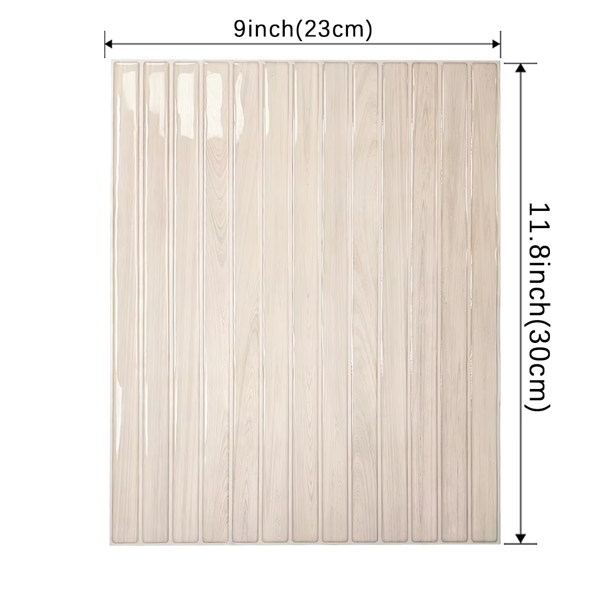 Carreaux de dosseret adhésifs en bois Mars Peel & Stick