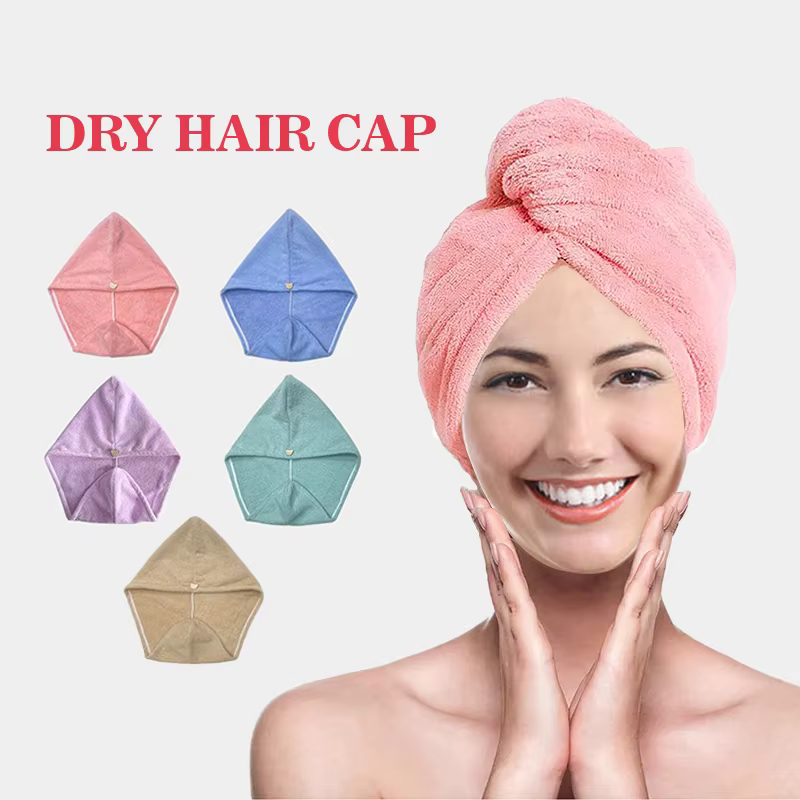 Serviette de cheveux en microfibre pour femmes