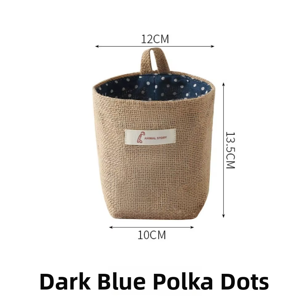 Nouveau panier de rangement pratique en coton et lin
