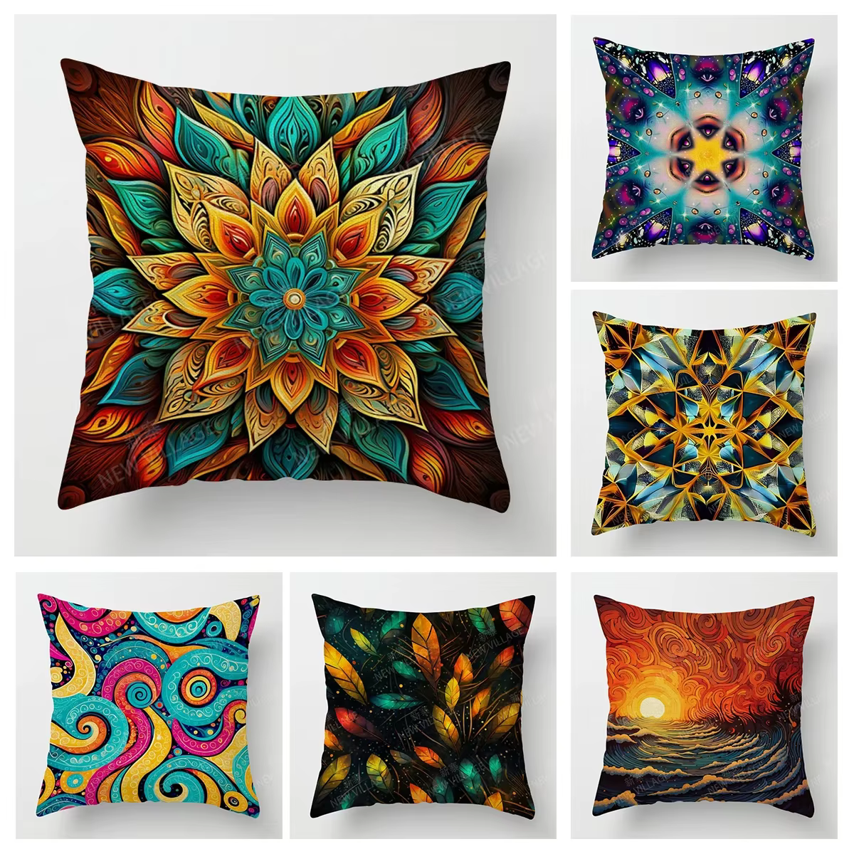 Juste de coussin décorative moderne pour la maison