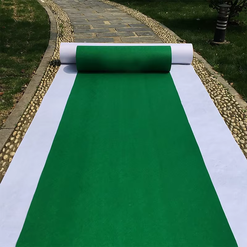 Tapis de chemin d'allée vert