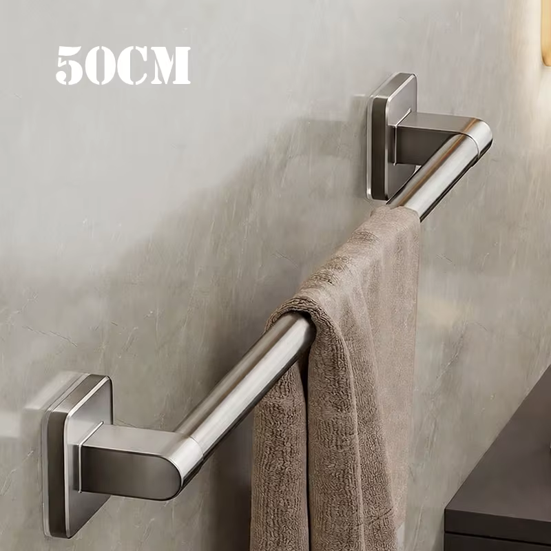 Barre porte-serviettes murale robuste de 30-50 cm pour salle de bain