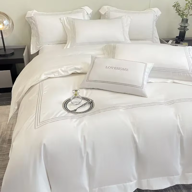 Parure de lit 100% coton haut de gamme