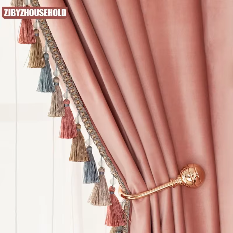 Rideaux américains en velours de luxe