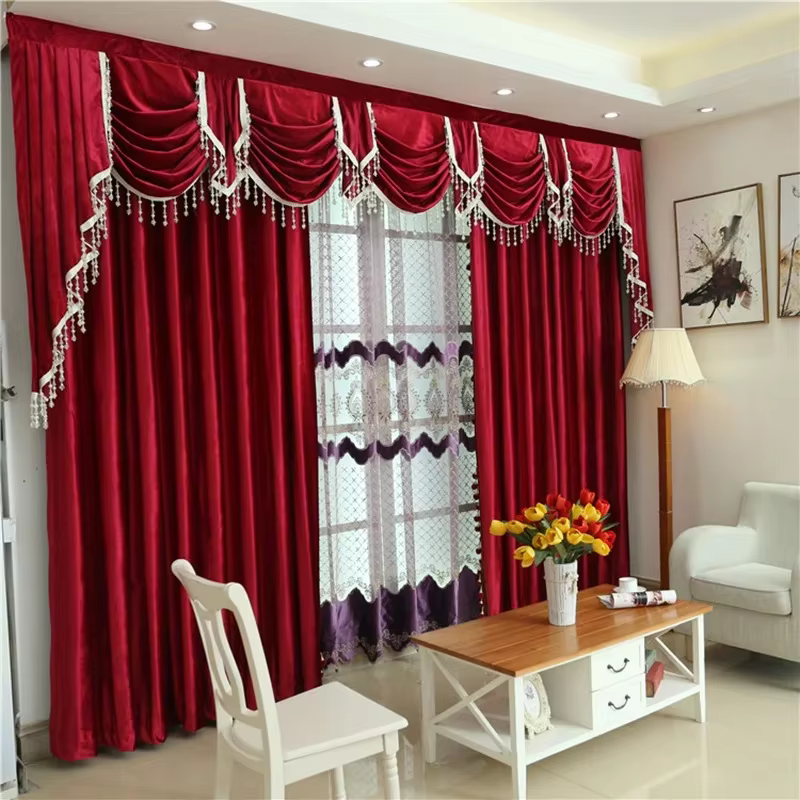 Rideaux de luxe personnalisés pour mariage européen