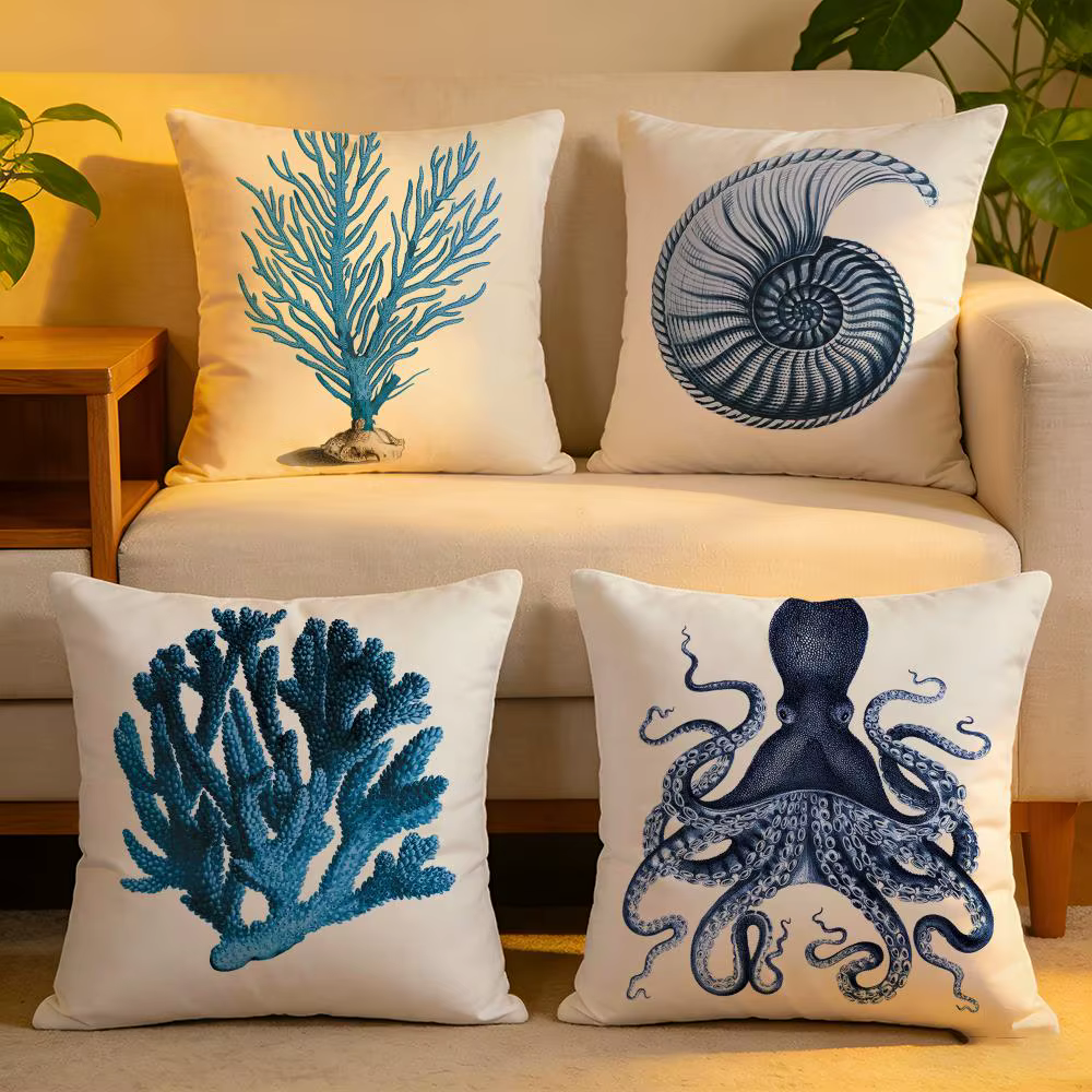 Housse de coussin en lin