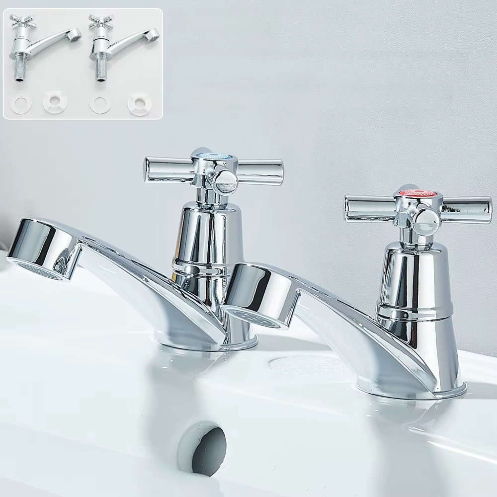 Robinet de salle de bains chromé Premium