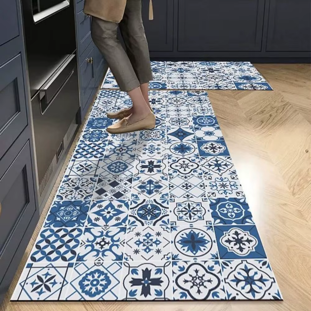 Les tapis de sol en velours cristal de cuisine américaine IKAMA sont absorbant l'eau