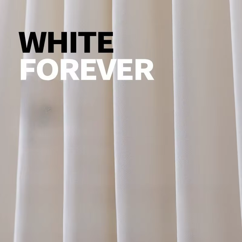 Rideaux blancs modernes pour salon salle à manger chambre ombrage nouvelle couleur unie Simple lumière luxe