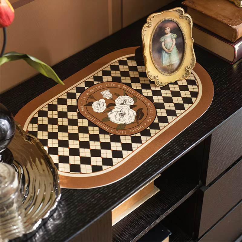 Napperons en simili cuir pour table