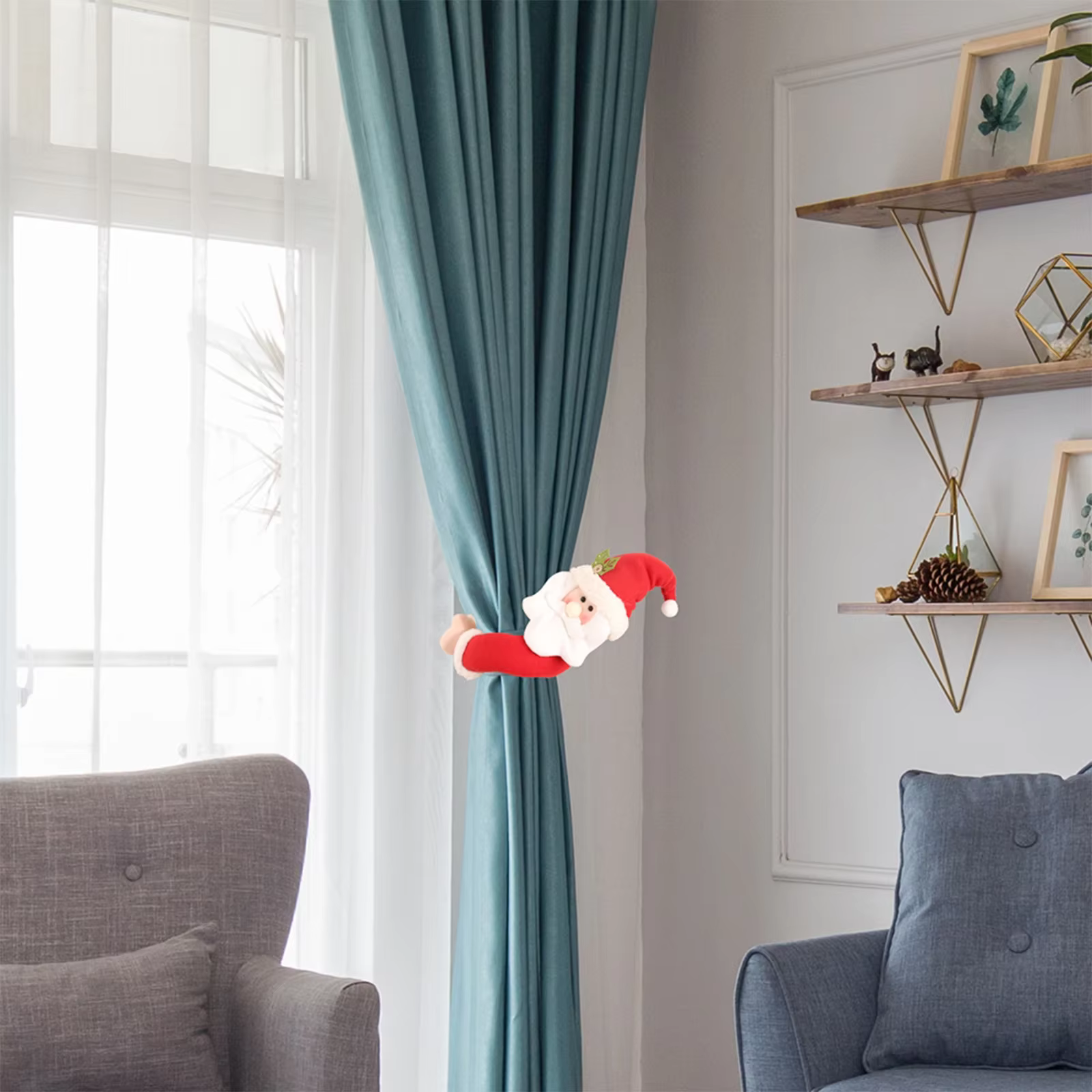 Boucles de rideau de noël