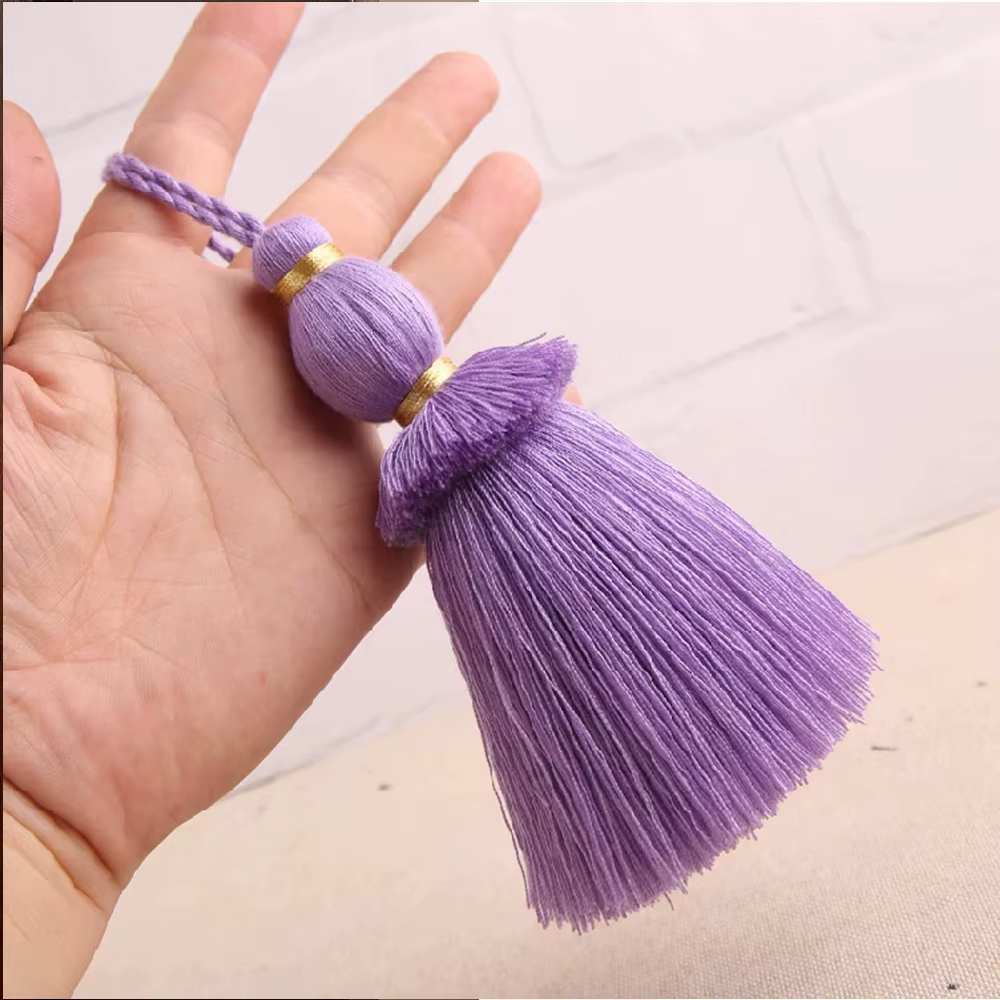 Glands de rideau, pompons doux et élégants faits à la main avec boucle de cordon