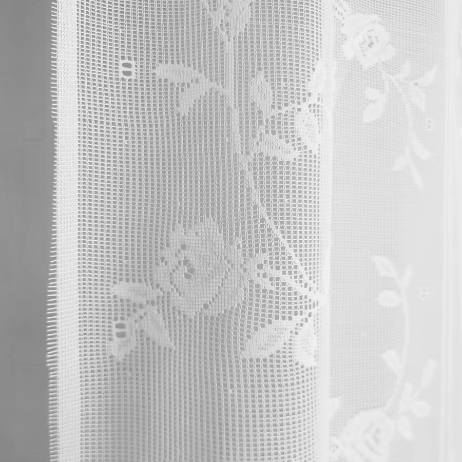 1 rideau court blanc pastoral 60×146cm