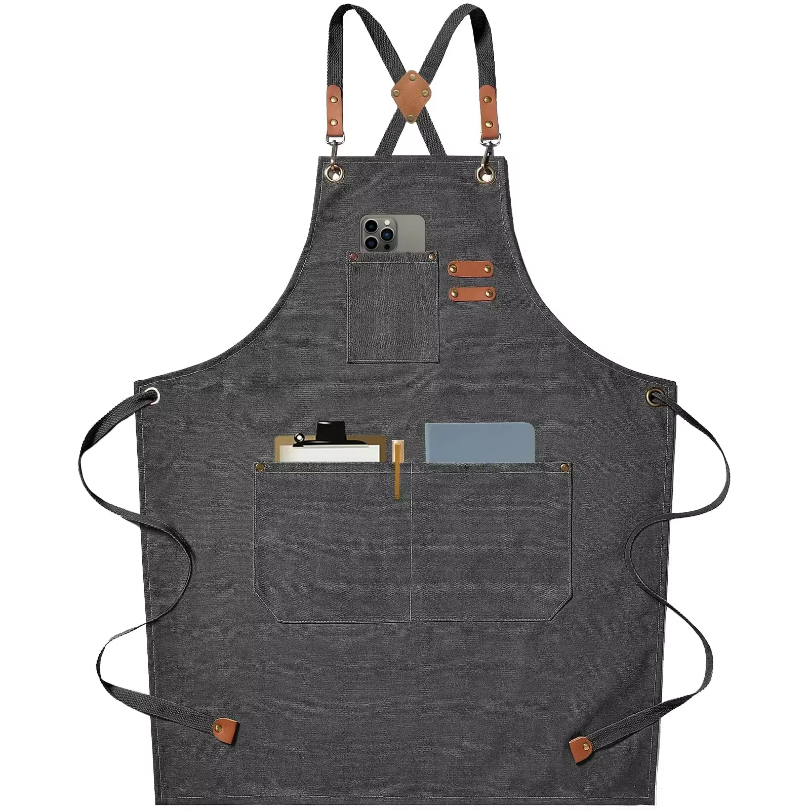 Tabliers de cuisine en toile pour femmes et hommes