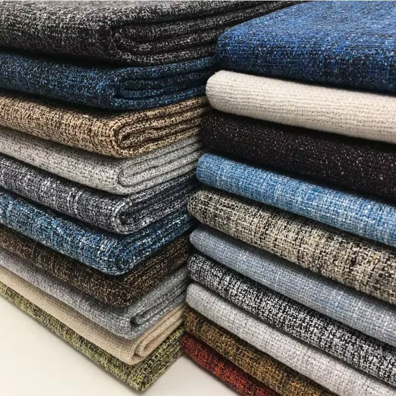 Tissu en lin épaissi au mètre pour nappe