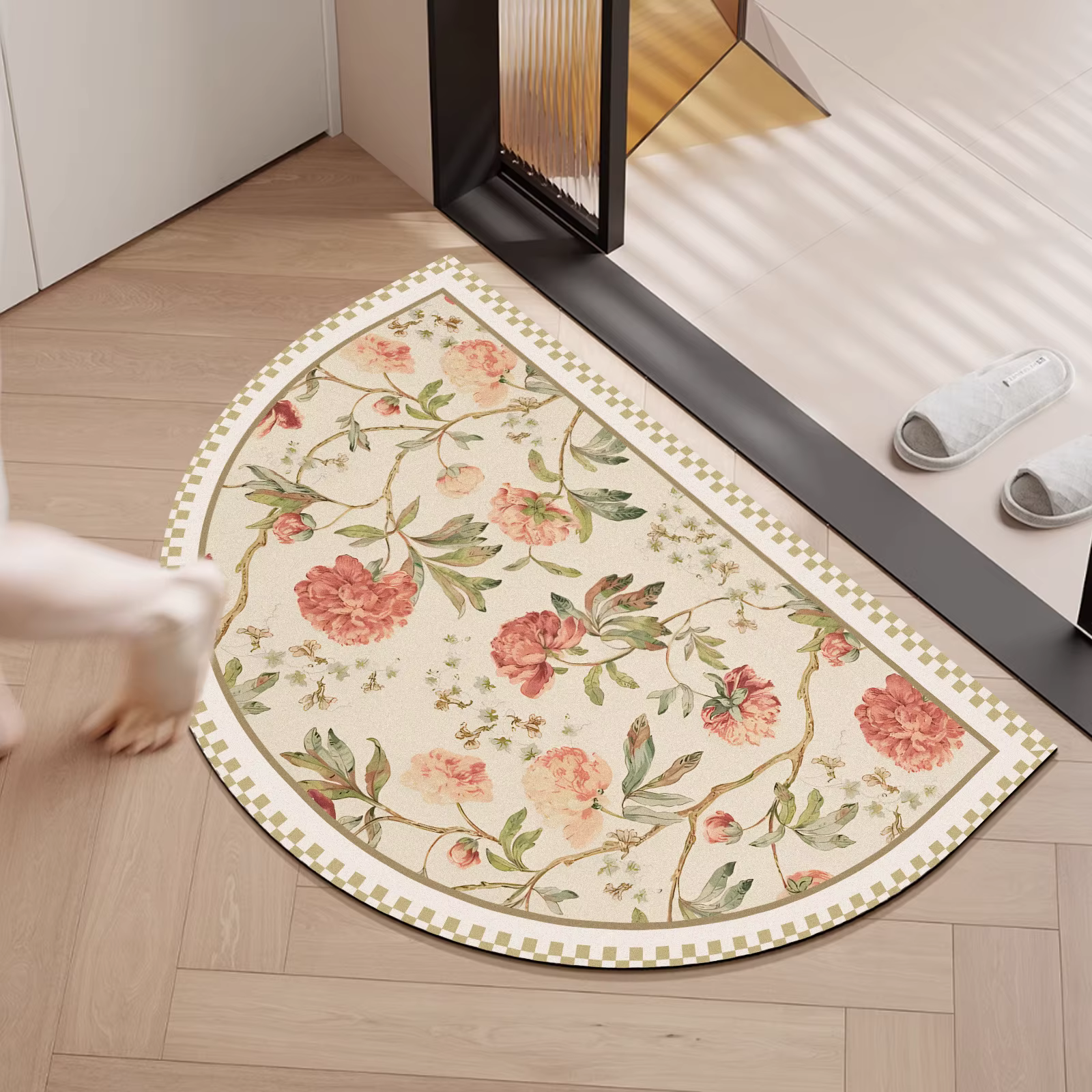 Tapis de sol antidérapant en caoutchouc pour salle de bain