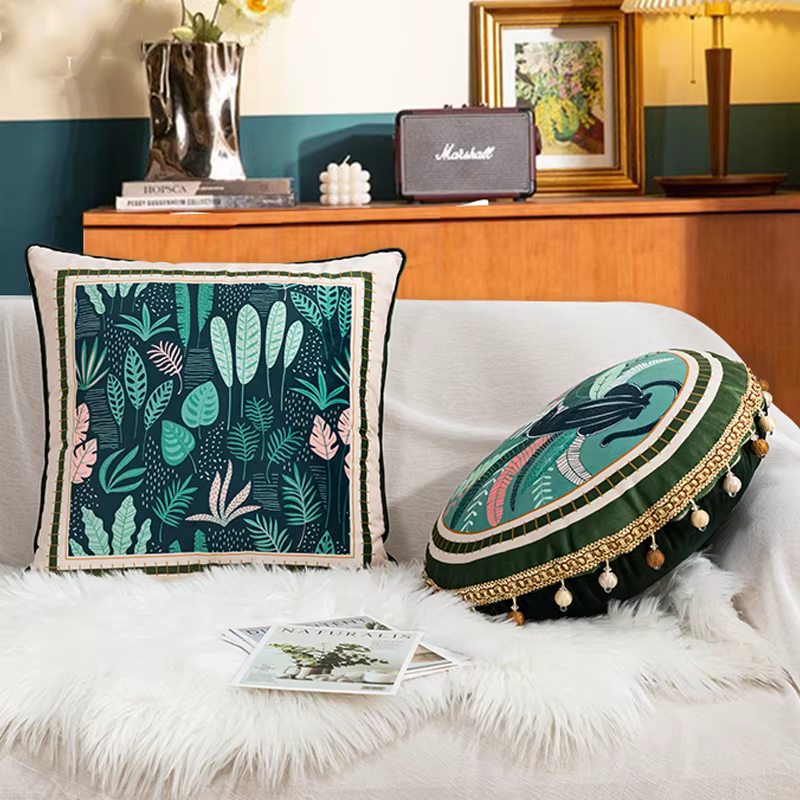 Housse de coussin en velours 45x45cm