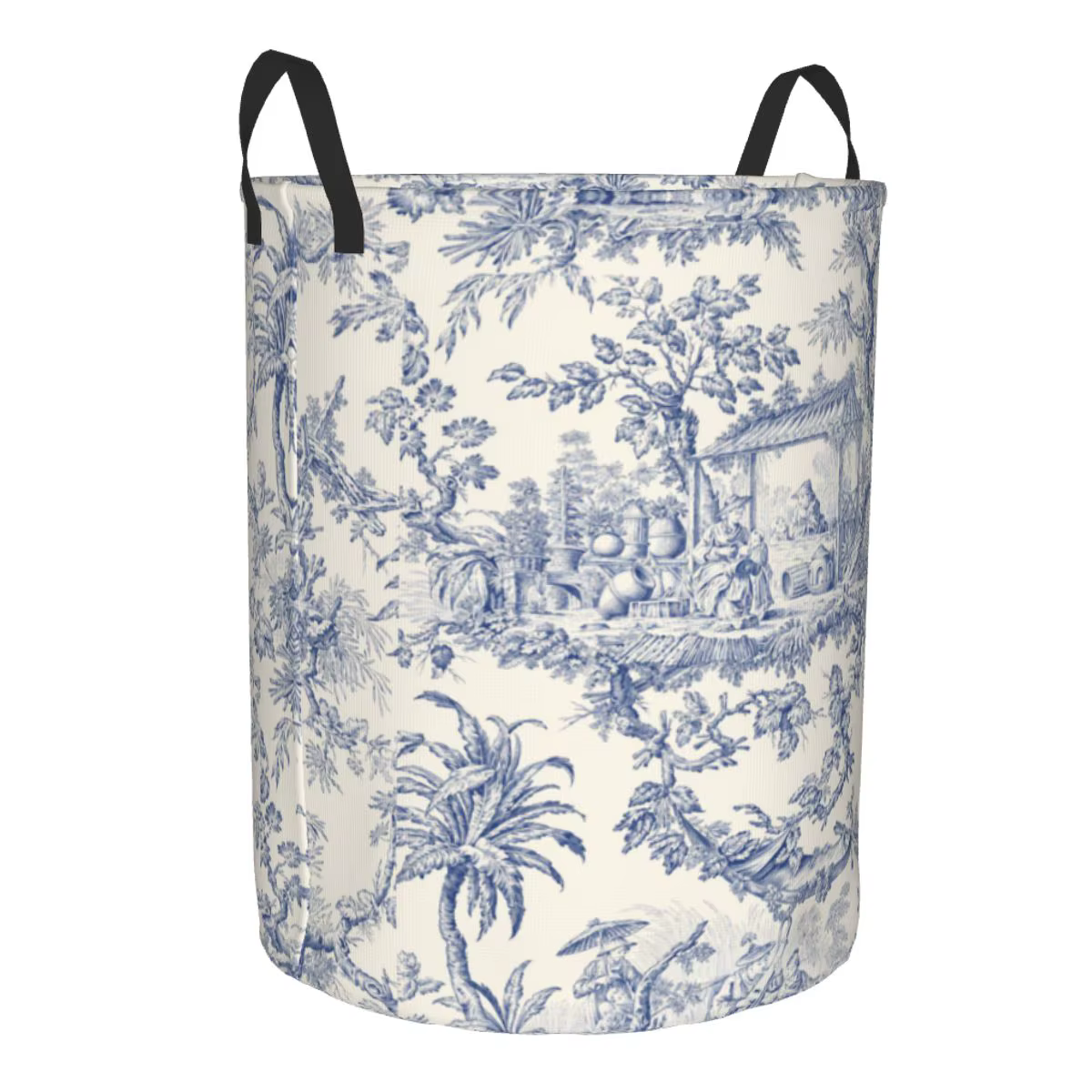 Panier à linge pliable à Motif français