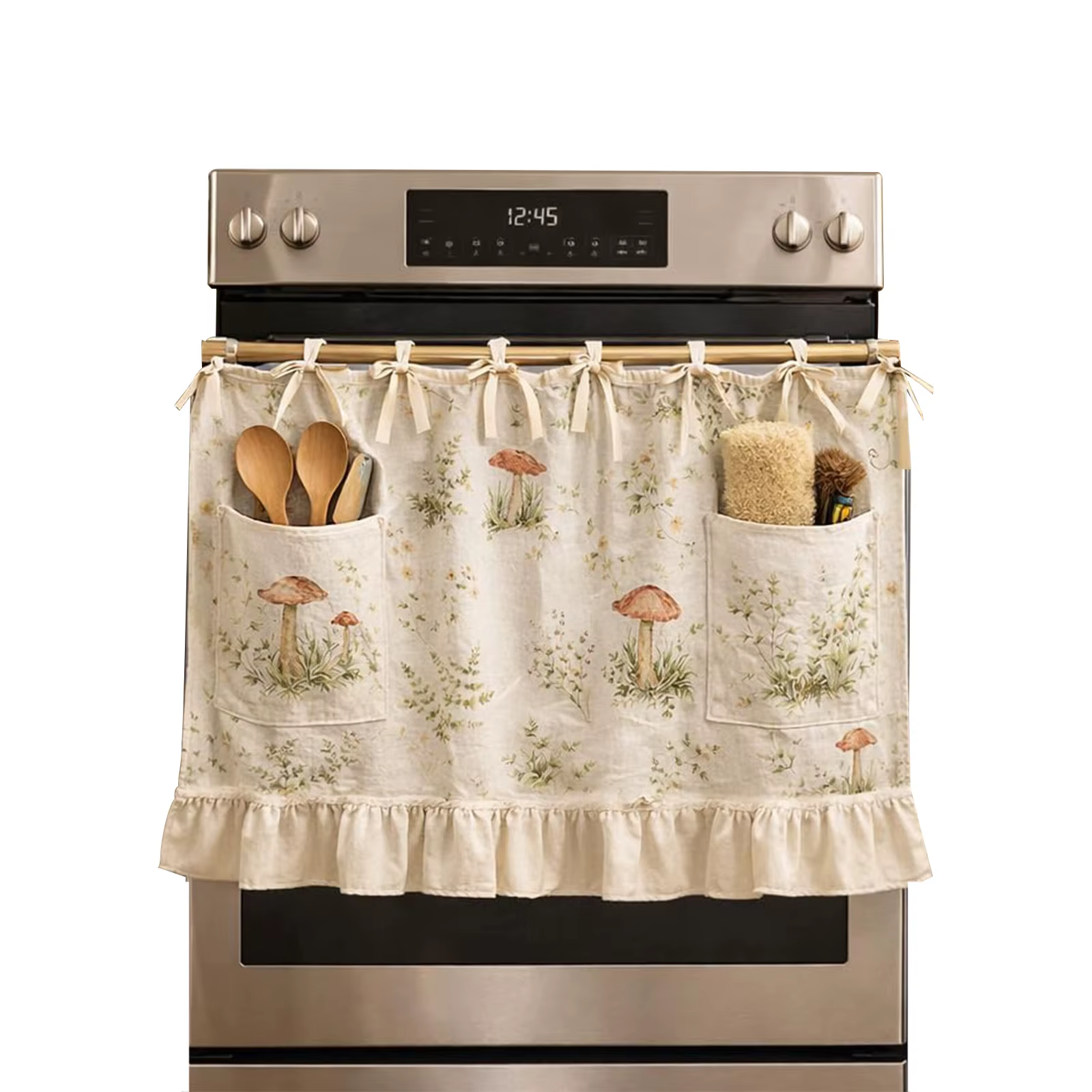 Rideaux de four faits main pour cuisine moderne style ferme