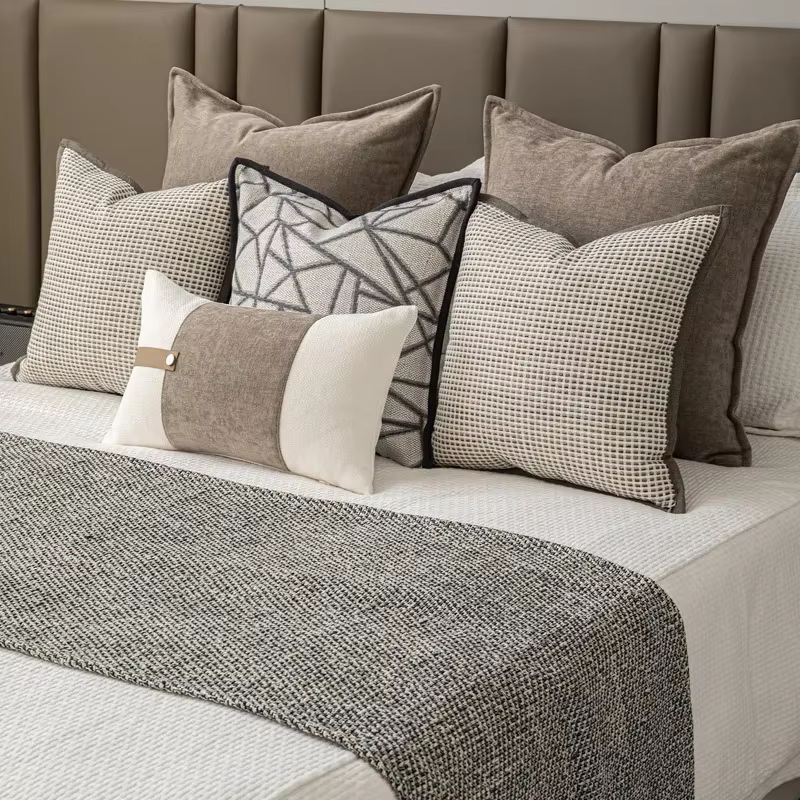 Juste de coussin en coton doux et confortable