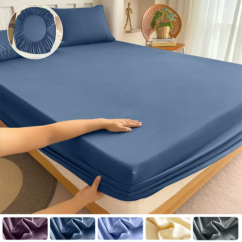 Drap-housse en tissu de haute qualité avec bande élastique
