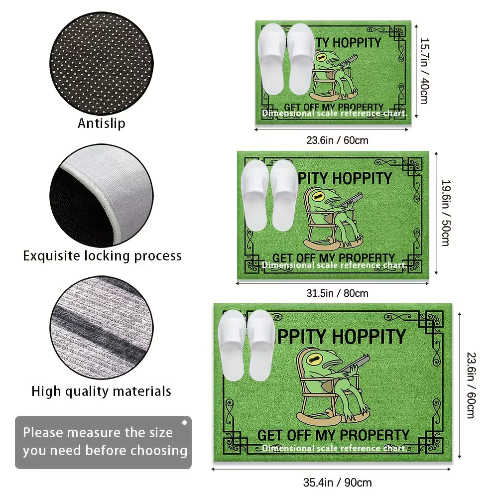 VIKAMA loisirs grenouille tapis vert paillasson